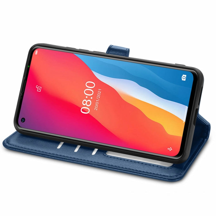 For Ulefone Note 11 Plus Solid Color Leather Buckle Phone Case with Lanyard & Photo Frame & Card Slot & Wallet & Stand Function