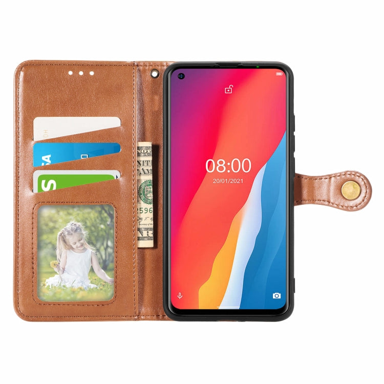 For Ulefone Note 11 Plus Solid Color Leather Buckle Phone Case with Lanyard & Photo Frame & Card Slot & Wallet & Stand Function