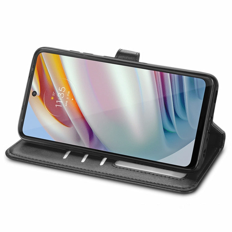 For Motorola G60 Solid Color Leather Buckle Phone Case with Lanyard & Photo Frame & Card Slot & Wallet & Stand Function