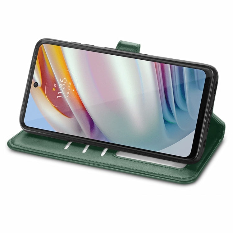 For Motorola G60 Solid Color Leather Buckle Phone Case with Lanyard & Photo Frame & Card Slot & Wallet & Stand Function