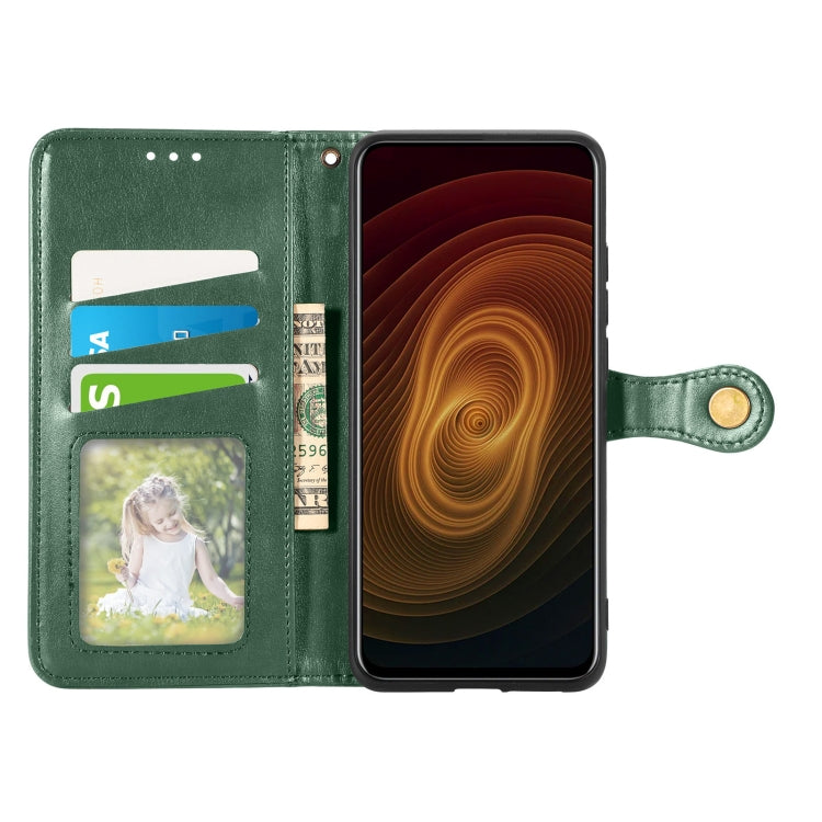 For ZTE Axon 20 5G Solid Color Leather Buckle Phone Case with Lanyard & Photo Frame & Card Slot & Wallet & Stand Function