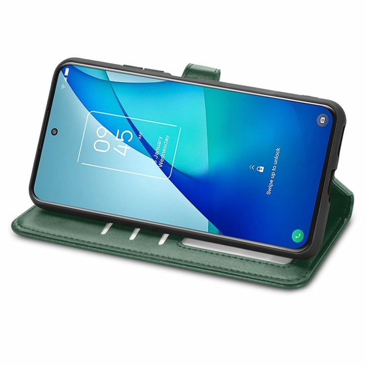 For TCL 20S Solid Color Leather Buckle Phone Case with Lanyard & Photo Frame & Card Slot & Wallet & Stand Function