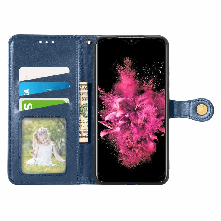 For Infinix Hot 10 Play Solid Color Leather Buckle Phone Case