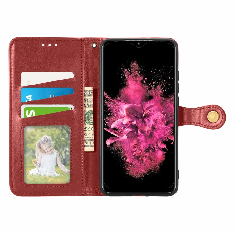 For Infinix Hot 10 Play Solid Color Leather Buckle Phone Case