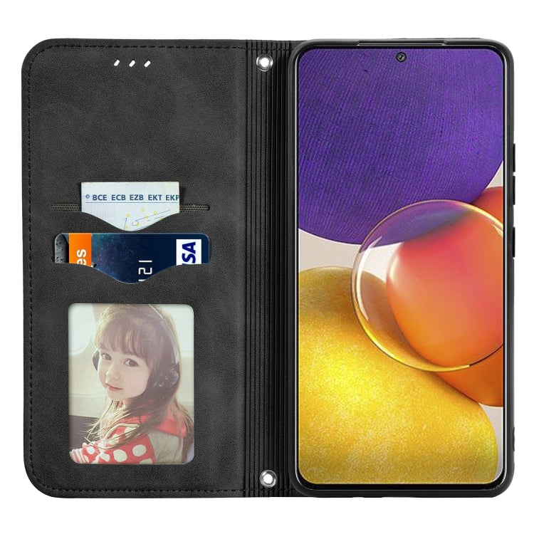 For Samsung Galaxy A82 5G Retro Skin Feel Business Magnetic Horizontal Flip Leather Case with Holder & Card Slots & Wallet & Photo Frame