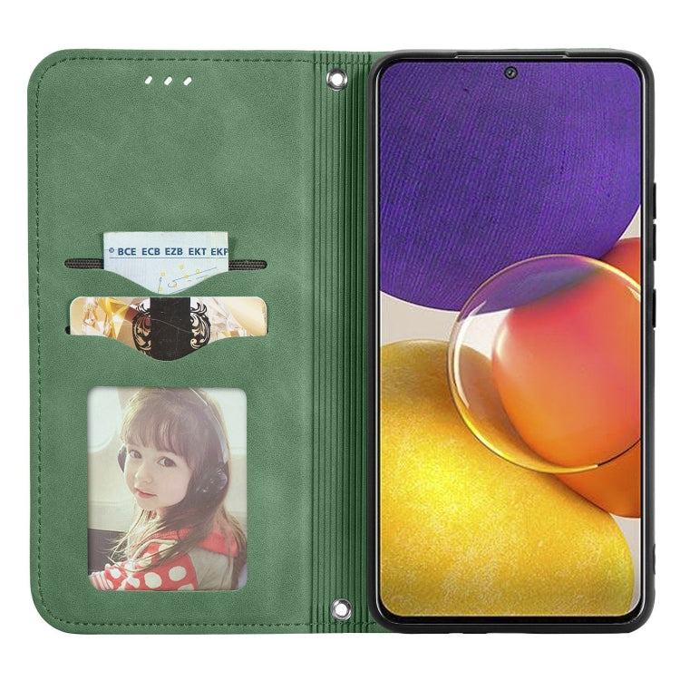 For Samsung Galaxy A82 5G Retro Skin Feel Business Magnetic Horizontal Flip Leather Case with Holder & Card Slots & Wallet & Photo Frame