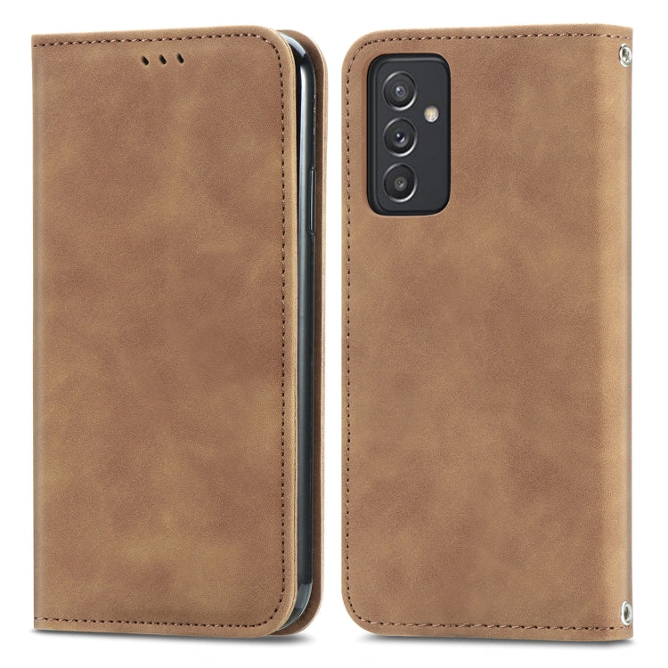 For Samsung Galaxy A82 5G Retro Skin Feel Business Magnetic Horizontal Flip Leather Case with Holder & Card Slots & Wallet & Photo Frame