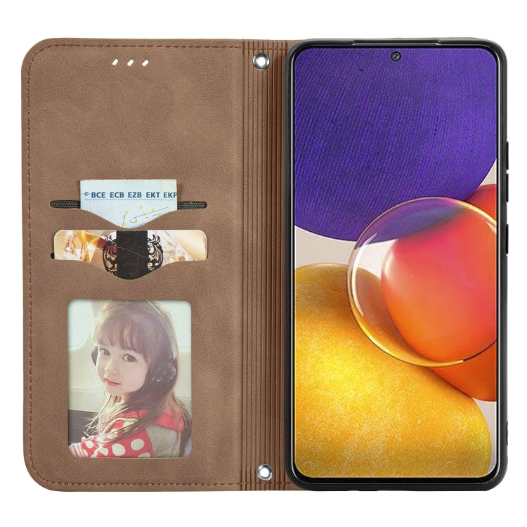 For Samsung Galaxy A82 5G Retro Skin Feel Business Magnetic Horizontal Flip Leather Case with Holder & Card Slots & Wallet & Photo Frame