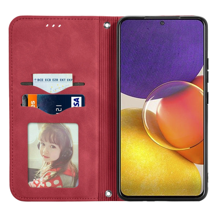 For Samsung Galaxy A82 5G Retro Skin Feel Business Magnetic Horizontal Flip Leather Case with Holder & Card Slots & Wallet & Photo Frame