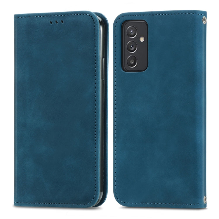 For Samsung Galaxy A82 5G Retro Skin Feel Business Magnetic Horizontal Flip Leather Case with Holder & Card Slots & Wallet & Photo Frame