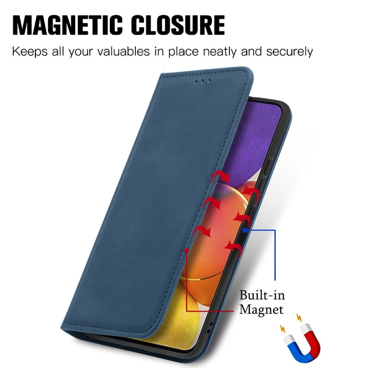 For Samsung Galaxy A82 5G Retro Skin Feel Business Magnetic Horizontal Flip Leather Case with Holder & Card Slots & Wallet & Photo Frame
