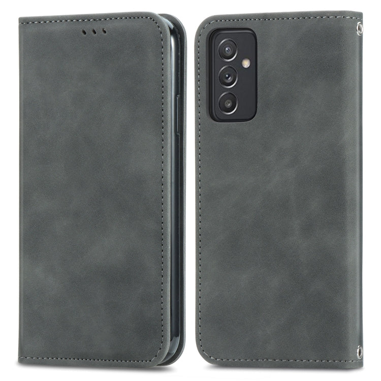 For Samsung Galaxy A82 5G Retro Skin Feel Business Magnetic Horizontal Flip Leather Case with Holder & Card Slots & Wallet & Photo Frame