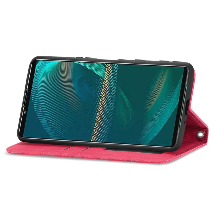 For Sony Xperia 5 III Retro Skin Feel Business Magnetic Horizontal Flip Leather Case with Holder & Card Slots & Wallet & Photo Frame