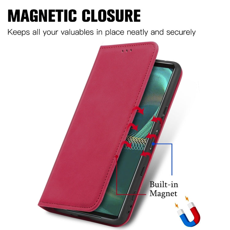 For Sony Xperia 5 III Retro Skin Feel Business Magnetic Horizontal Flip Leather Case with Holder & Card Slots & Wallet & Photo Frame