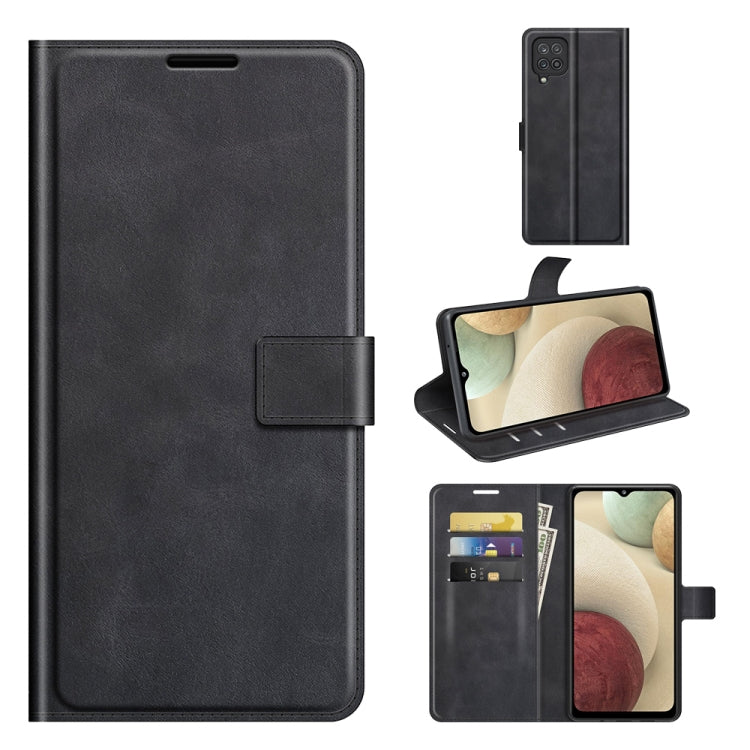 Retro Calf Pattern Buckle Horizontal Flip Leather Case with Holder & Card Slots & Wallet For Samsung Galaxy M12/F12