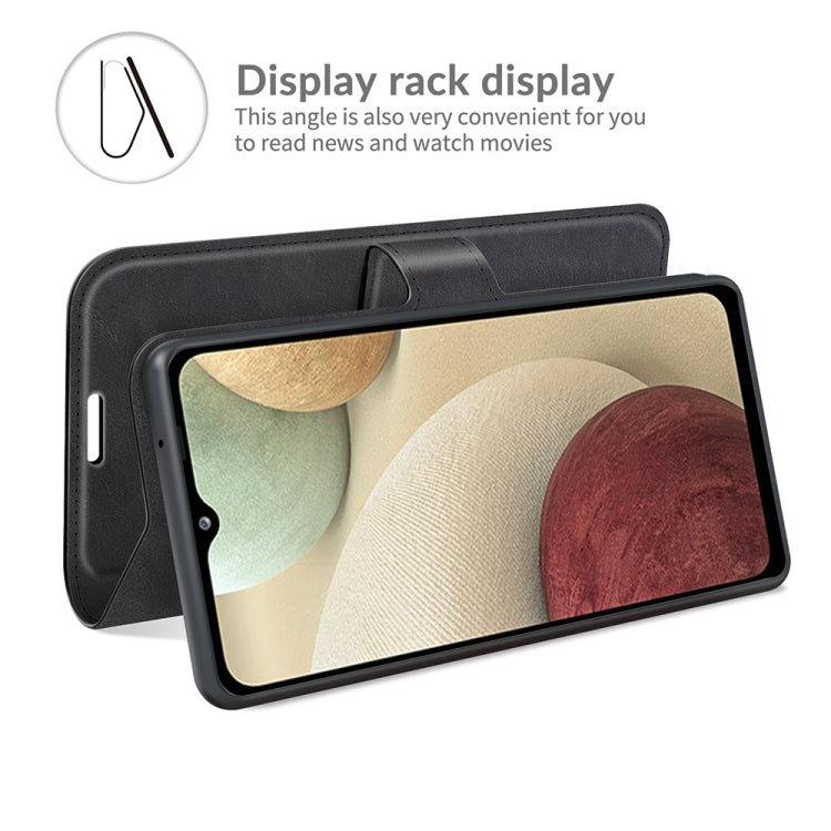 Retro Calf Pattern Buckle Horizontal Flip Leather Case with Holder & Card Slots & Wallet For Samsung Galaxy M12/F12