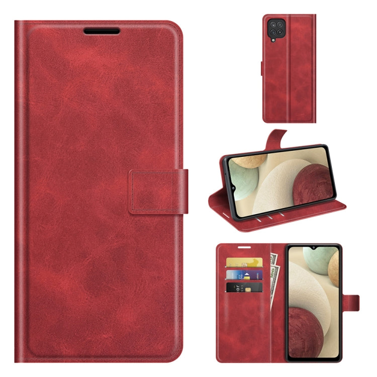 Retro Calf Pattern Buckle Horizontal Flip Leather Case with Holder & Card Slots & Wallet For Samsung Galaxy M12/F12