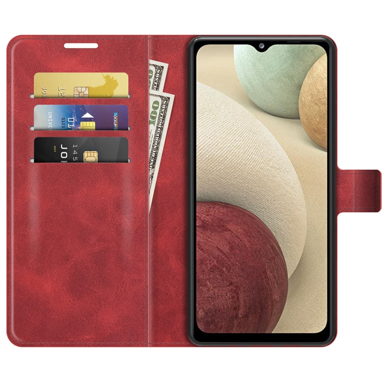 Retro Calf Pattern Buckle Horizontal Flip Leather Case with Holder & Card Slots & Wallet For Samsung Galaxy M12/F12