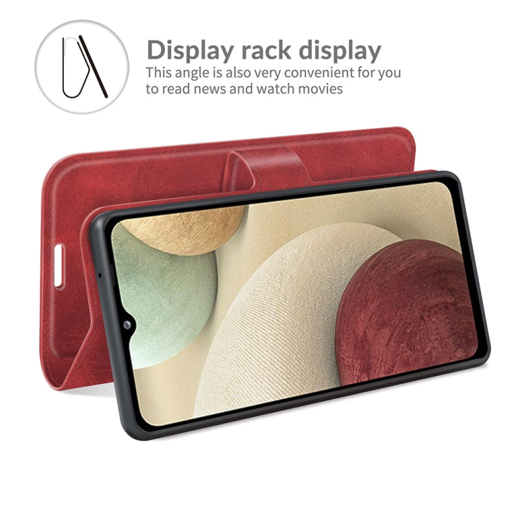 Retro Calf Pattern Buckle Horizontal Flip Leather Case with Holder & Card Slots & Wallet For Samsung Galaxy M12/F12