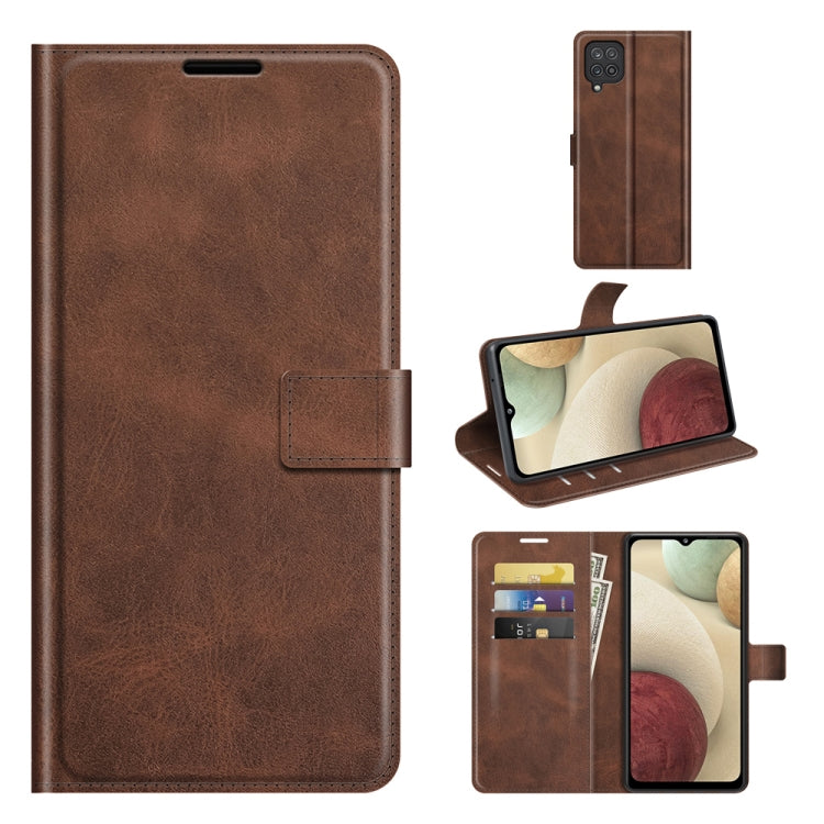 Retro Calf Pattern Buckle Horizontal Flip Leather Case with Holder & Card Slots & Wallet For Samsung Galaxy M12/F12