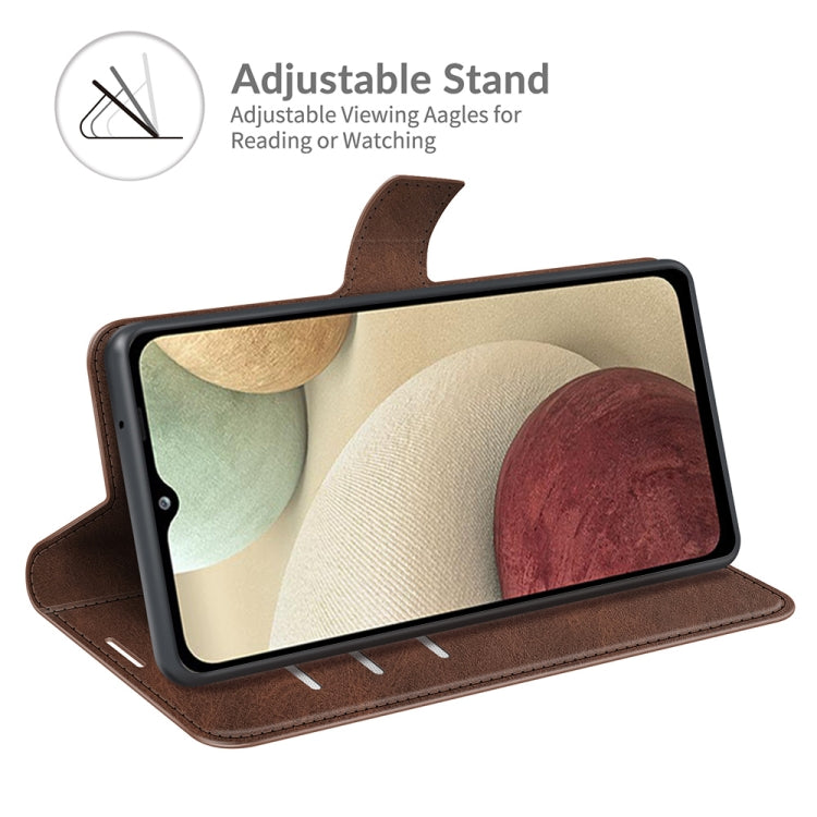 Retro Calf Pattern Buckle Horizontal Flip Leather Case with Holder & Card Slots & Wallet For Samsung Galaxy M12/F12