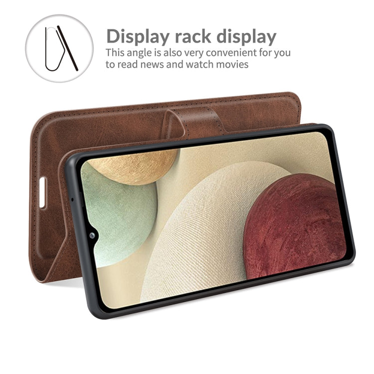 Retro Calf Pattern Buckle Horizontal Flip Leather Case with Holder & Card Slots & Wallet For Samsung Galaxy M12/F12