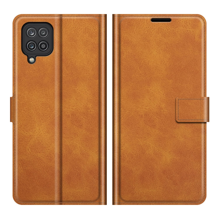 Retro Calf Pattern Buckle Horizontal Flip Leather Case with Holder & Card Slots & Wallet For Samsung Galaxy M12/F12