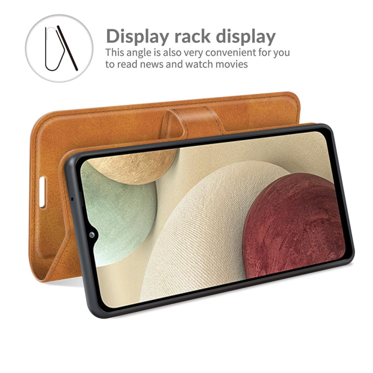 Retro Calf Pattern Buckle Horizontal Flip Leather Case with Holder & Card Slots & Wallet For Samsung Galaxy M12/F12