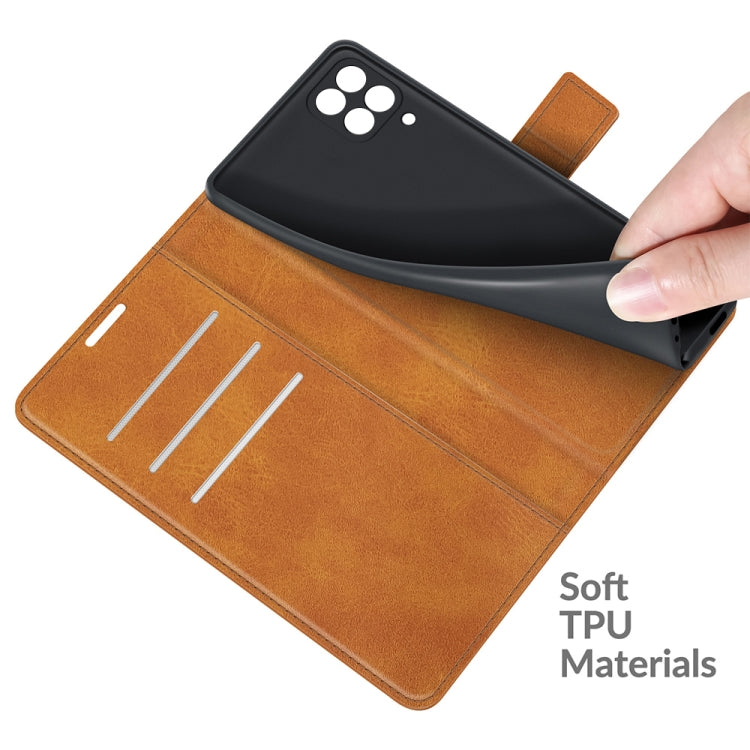 Retro Calf Pattern Buckle Horizontal Flip Leather Case with Holder & Card Slots & Wallet For Samsung Galaxy M12/F12