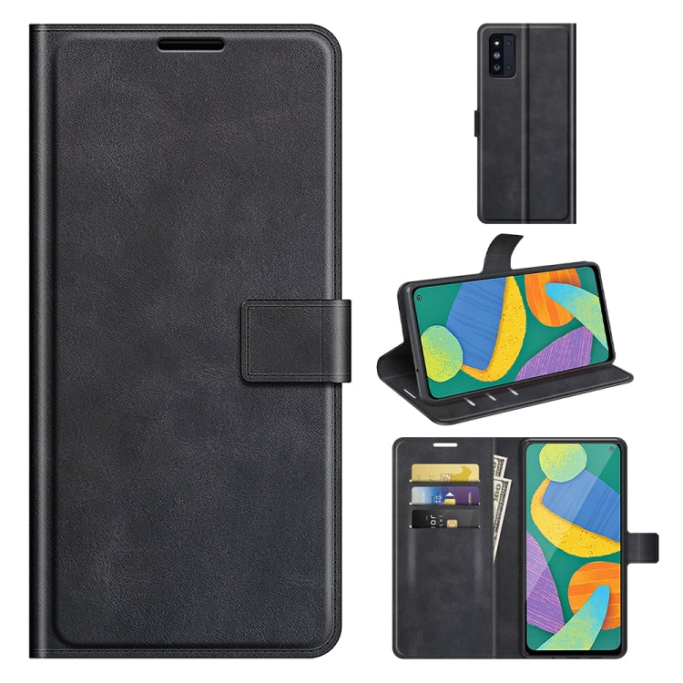 Retro Calf Pattern Buckle Horizontal Flip Leather Case with Holder & Card Slots & Wallet For Samsung Galaxy F52 5G