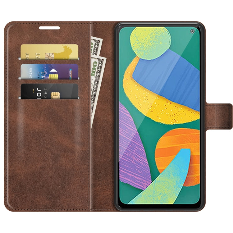 Retro Calf Pattern Buckle Horizontal Flip Leather Case with Holder & Card Slots & Wallet For Samsung Galaxy F52 5G