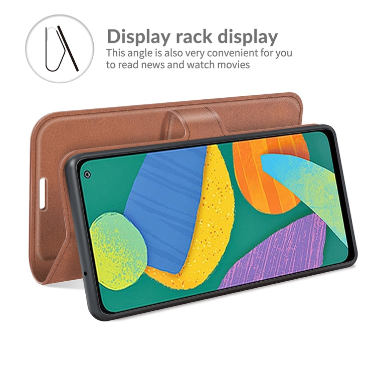 Retro Calf Pattern Buckle Horizontal Flip Leather Case with Holder & Card Slots & Wallet For Samsung Galaxy F52 5G
