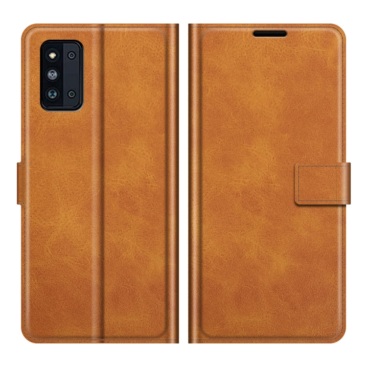 Retro Calf Pattern Buckle Horizontal Flip Leather Case with Holder & Card Slots & Wallet For Samsung Galaxy F52 5G