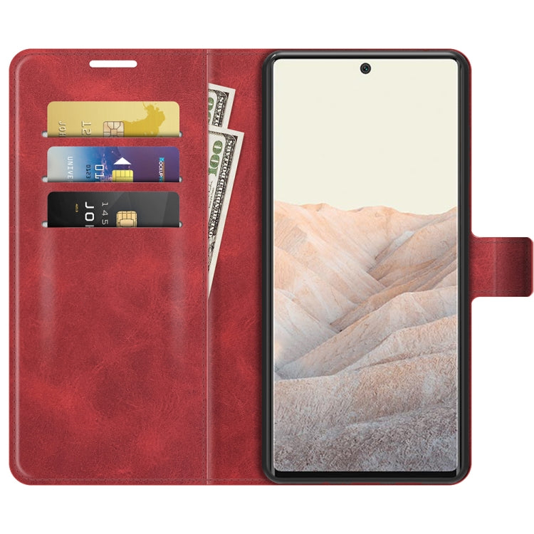 Retro Calf Pattern Buckle Horizontal Flip Leather Case with Holder & Card Slots & Wallet For Google Pixel 6 Pro