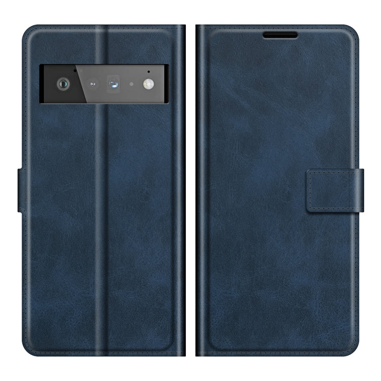 Retro Calf Pattern Buckle Horizontal Flip Leather Case with Holder & Card Slots & Wallet For Google Pixel 6 Pro