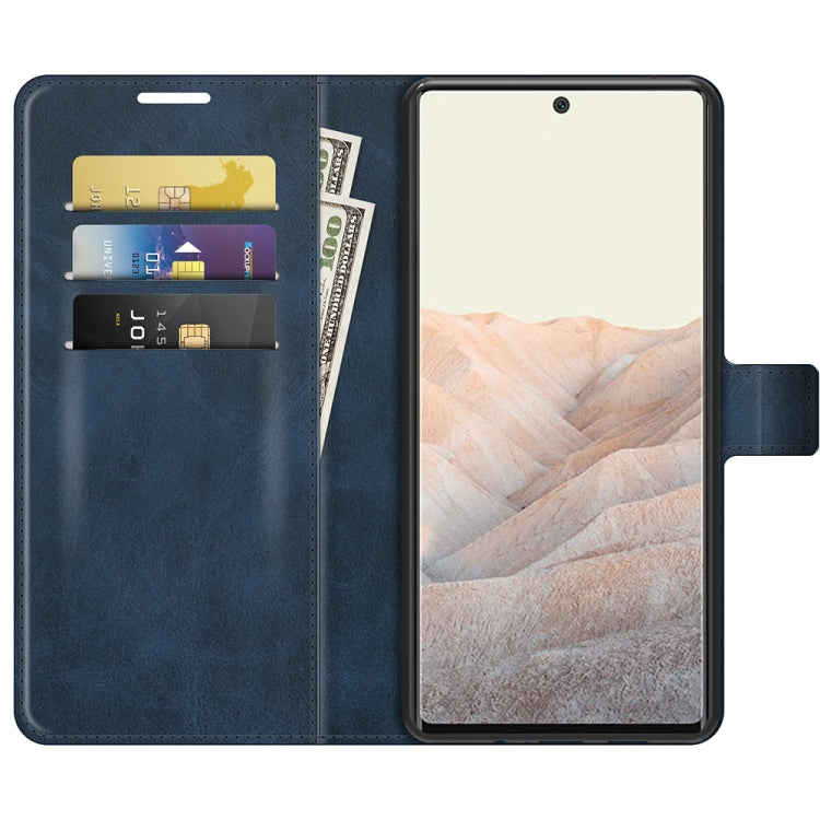 Retro Calf Pattern Buckle Horizontal Flip Leather Case with Holder & Card Slots & Wallet For Google Pixel 6 Pro