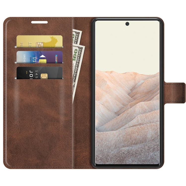 Retro Calf Pattern Buckle Horizontal Flip Leather Case with Holder & Card Slots & Wallet For Google Pixel 6 Pro