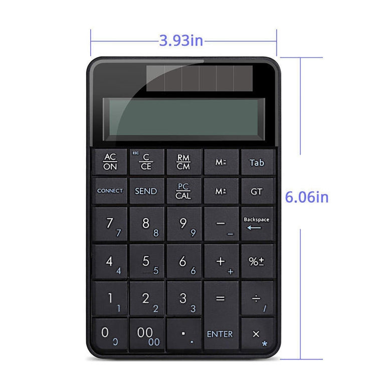 MC-56AG Portable 2-in-1 2.4G Wireless USB Mini Numeric Keyboard with Calculator, Display Screen