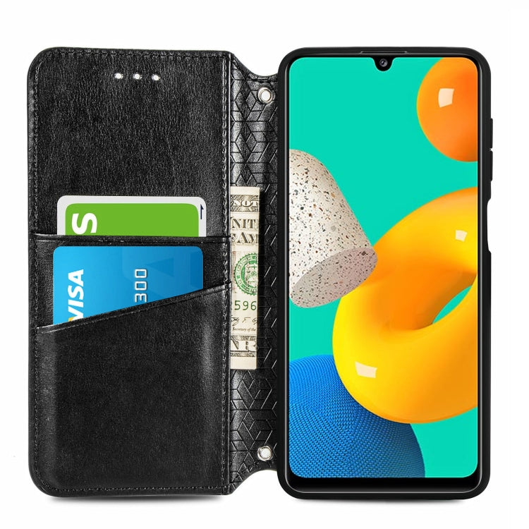 For Galaxy M32 Blooming Mandala Embossed Pattern Magnetic Horizontal Flip Leather Case with Holder & Card Slots & Wallet