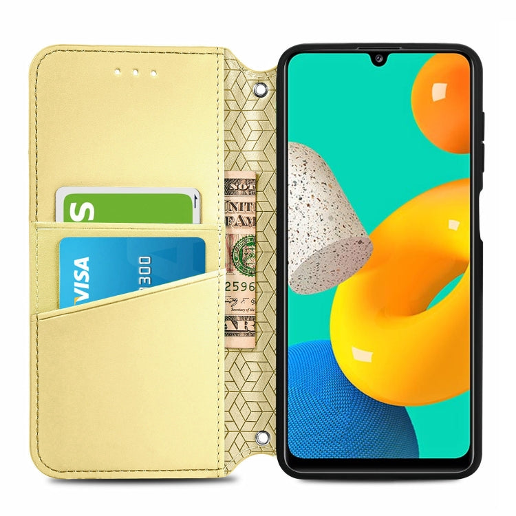 For Galaxy M32 Blooming Mandala Embossed Pattern Magnetic Horizontal Flip Leather Case with Holder & Card Slots & Wallet