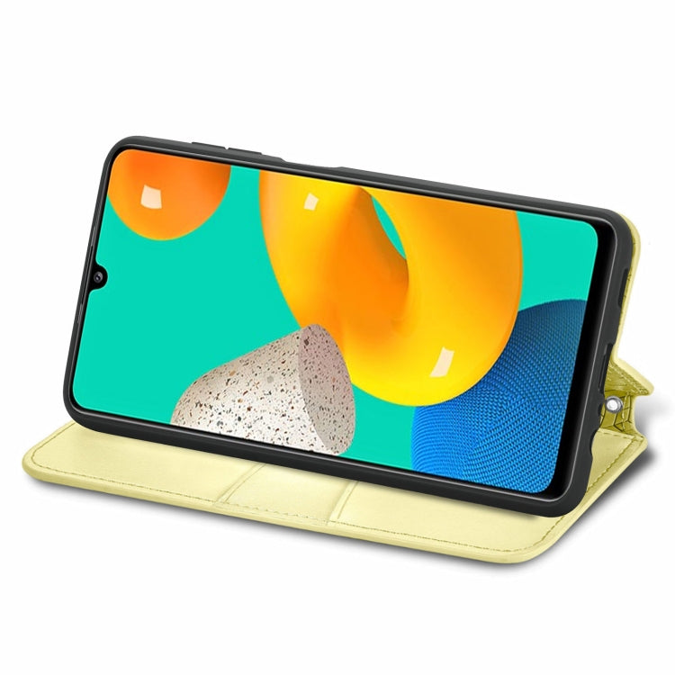 For Galaxy M32 Blooming Mandala Embossed Pattern Magnetic Horizontal Flip Leather Case with Holder & Card Slots & Wallet