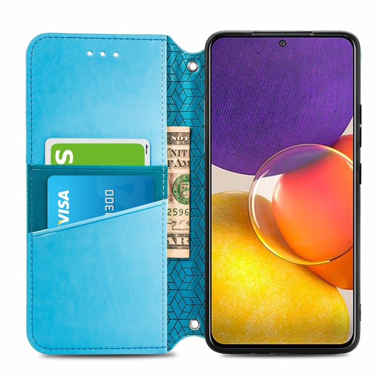 For Galaxy A82 5G/Quantum 2 Blooming Mandala Embossed Pattern Magnetic Horizontal Flip Leather Case with Holder & Card Slots & Wallet