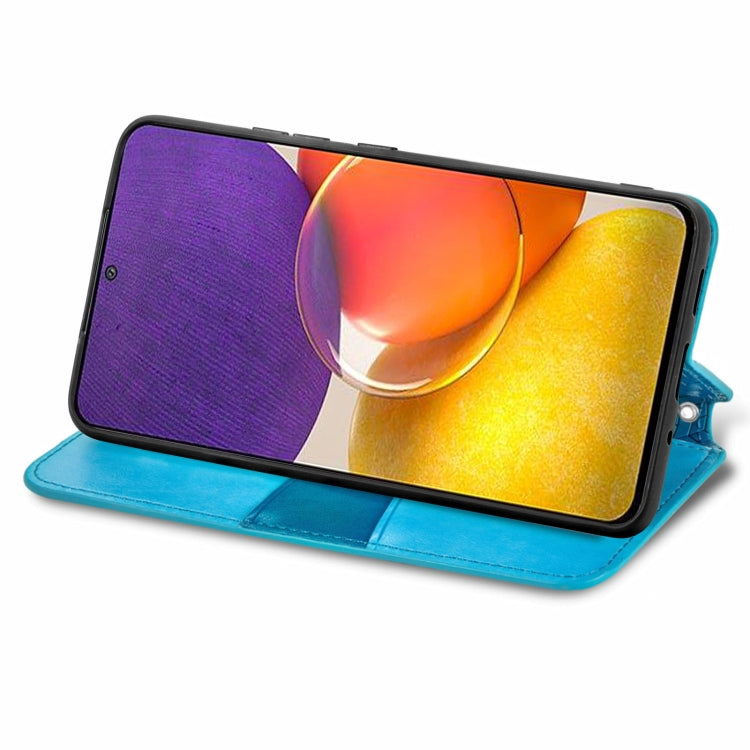 For Galaxy A82 5G/Quantum 2 Blooming Mandala Embossed Pattern Magnetic Horizontal Flip Leather Case with Holder & Card Slots & Wallet