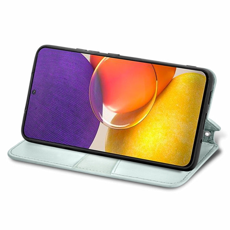 For Galaxy A82 5G/Quantum 2 Blooming Mandala Embossed Pattern Magnetic Horizontal Flip Leather Case with Holder & Card Slots & Wallet
