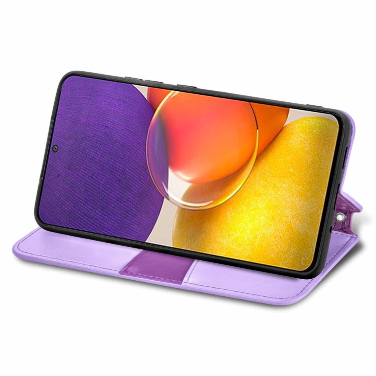 For Galaxy A82 5G/Quantum 2 Blooming Mandala Embossed Pattern Magnetic Horizontal Flip Leather Case with Holder & Card Slots & Wallet