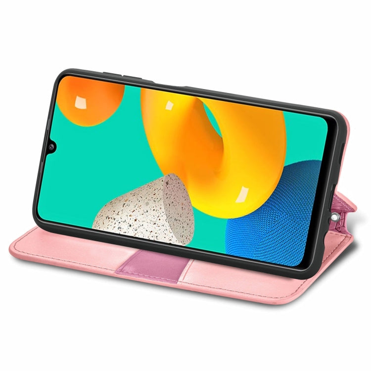 For Galaxy A22 4G Blooming Mandala Embossed Pattern Magnetic Horizontal Flip Leather Case with Holder & Card Slots & Wallet