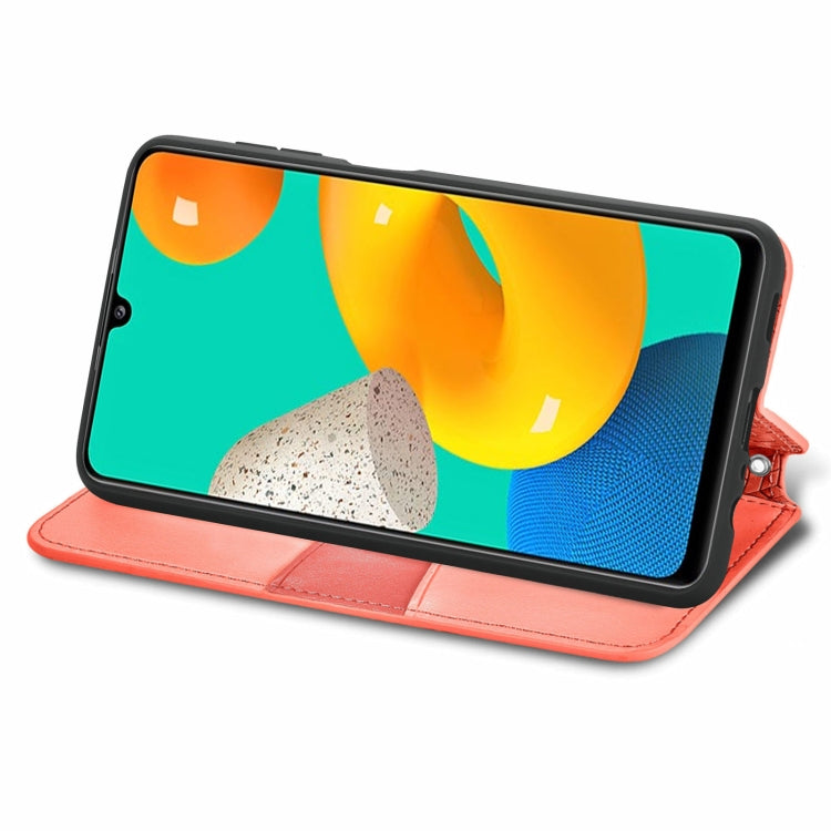 For Galaxy A22 4G Blooming Mandala Embossed Pattern Magnetic Horizontal Flip Leather Case with Holder & Card Slots & Wallet