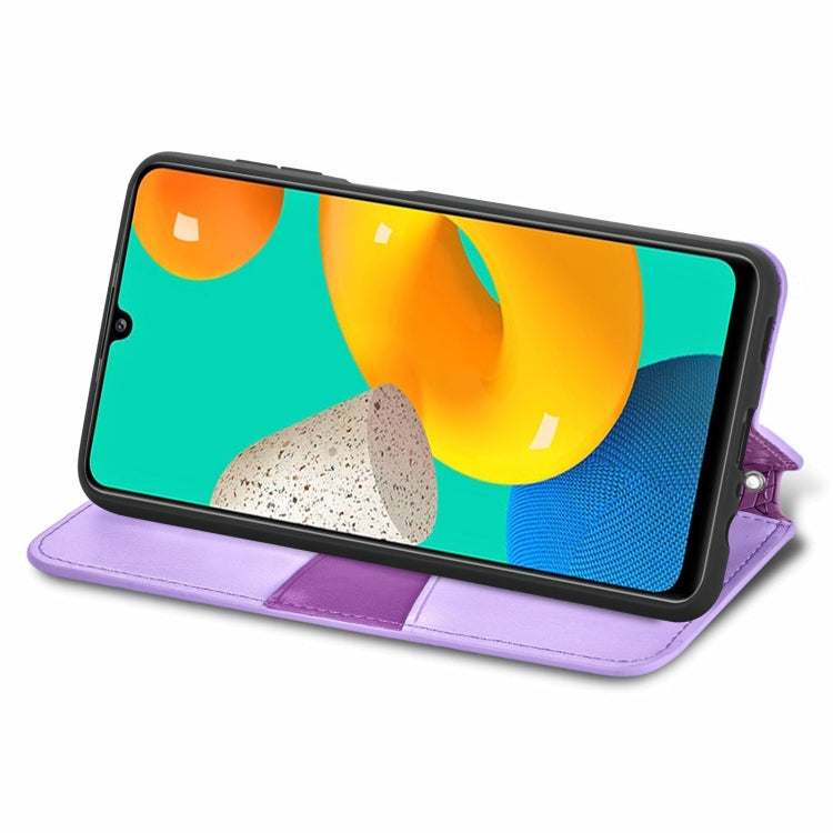 For Galaxy A22 4G Blooming Mandala Embossed Pattern Magnetic Horizontal Flip Leather Case with Holder & Card Slots & Wallet