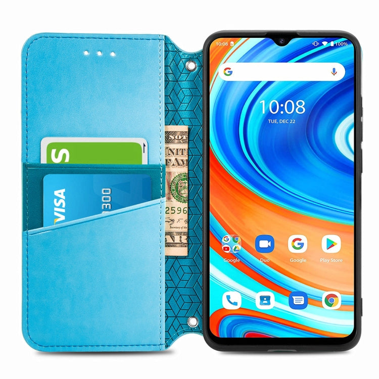 For UMIDIGI A9 Blooming Mandala Embossed Pattern Magnetic Horizontal Flip Leather Case with Holder & Card Slots & Wallet