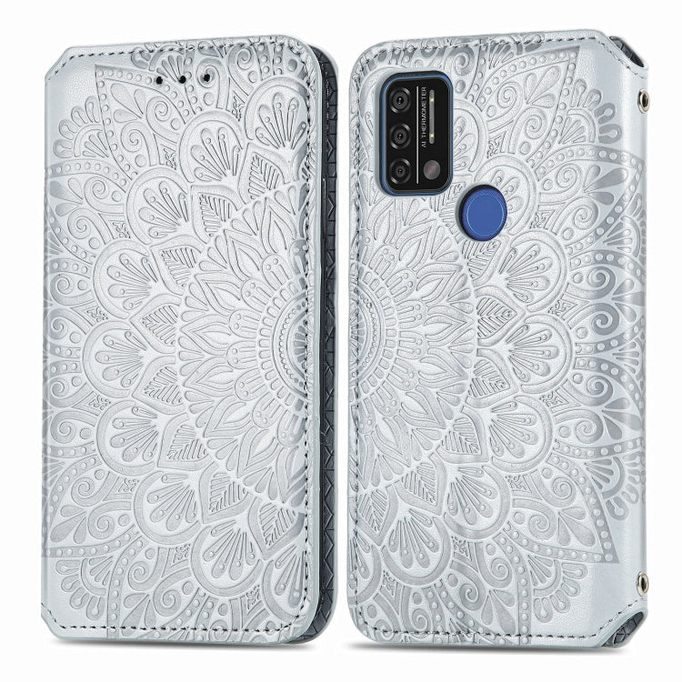 For UMIDIGI A9 Blooming Mandala Embossed Pattern Magnetic Horizontal Flip Leather Case with Holder & Card Slots & Wallet